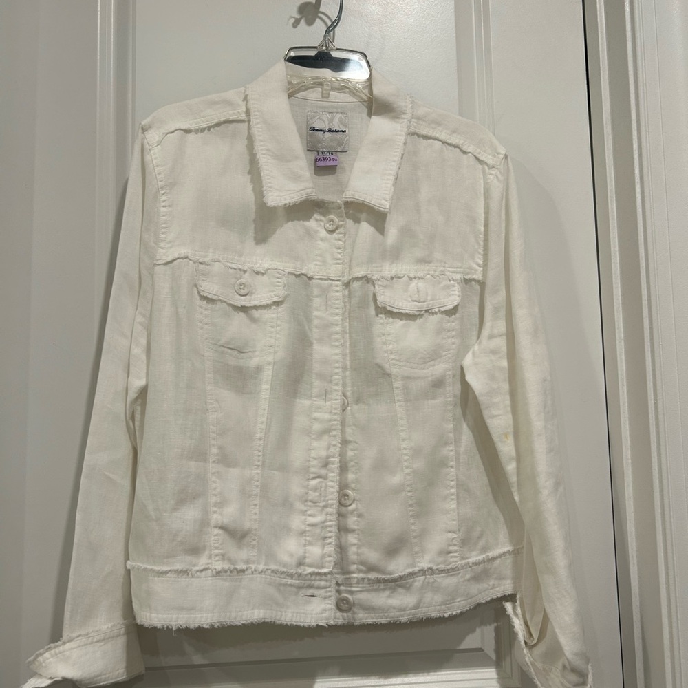 Tommy Bahama Cream Jean Jacket